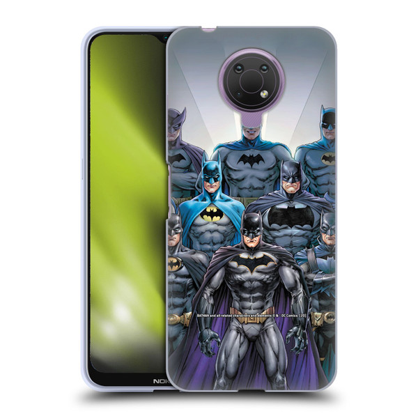 Batman DC Comics Iconic Comic Book Costumes Through The Years Soft Gel Case for Nokia G10