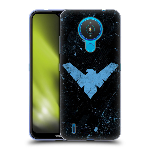 Batman DC Comics Nightwing Logo Grunge Soft Gel Case for Nokia 1.4