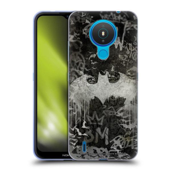 Batman DC Comics Vintage Fashion Graffiti Logo Soft Gel Case for Nokia 1.4