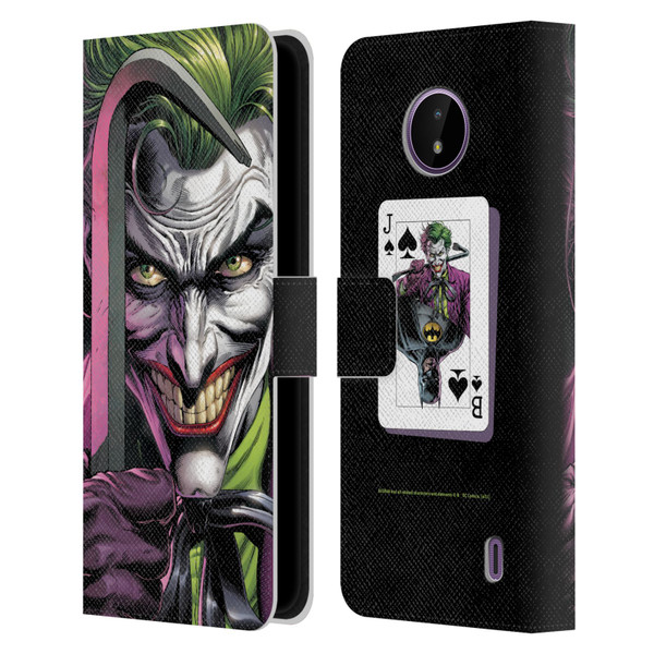 Batman DC Comics Three Jokers The Clown Leather Book Wallet Case Cover For Nokia C10 / C20