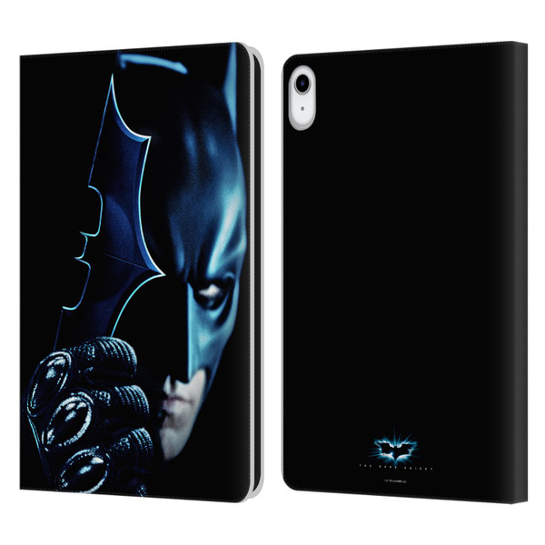 The Dark Knight Key Art Batman Batarang Leather Book Wallet Case Cover For Apple iPad 10.9 (2022)