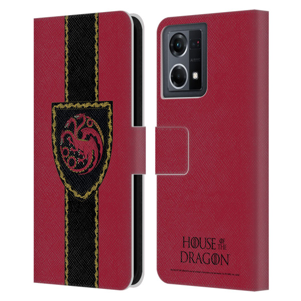 House Of The Dragon: Television Series Graphics Shield Leather Book Wallet Case Cover For OPPO Reno8 4G