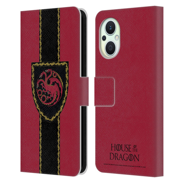 House Of The Dragon: Television Series Graphics Shield Leather Book Wallet Case Cover For OPPO Reno8 Lite