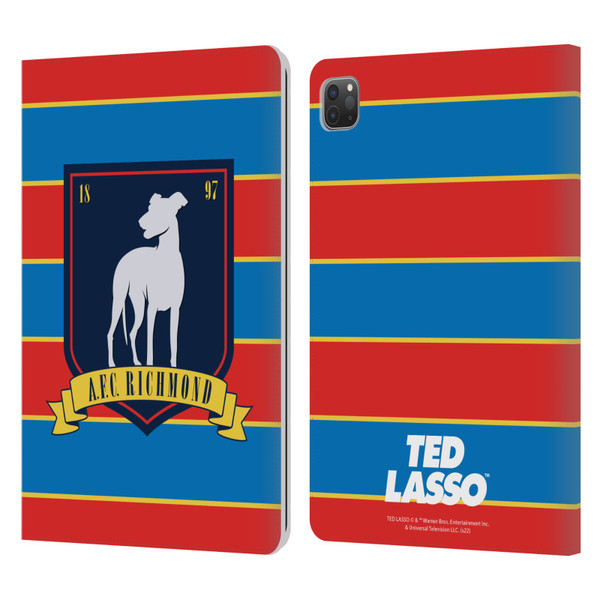 Ted Lasso Season 1 Graphics A.F.C Richmond Stripes Leather Book Wallet Case Cover For Apple iPad Pro 11 2020 / 2021 / 2022