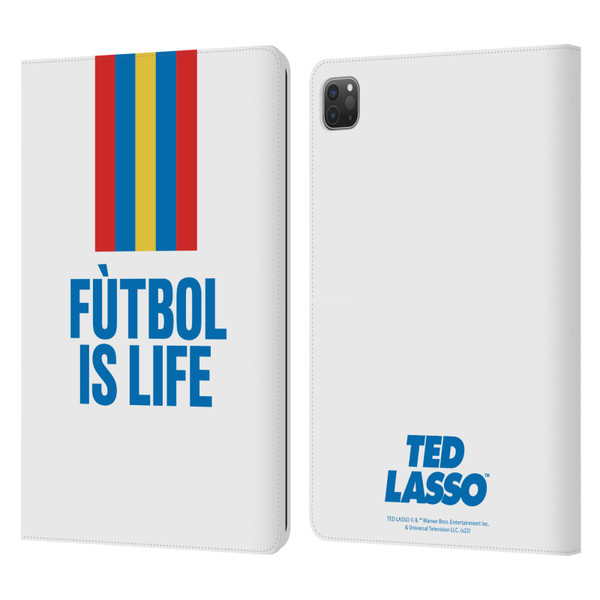Ted Lasso Season 1 Graphics Futbol Is Life Leather Book Wallet Case Cover For Apple iPad Pro 11 2020 / 2021 / 2022