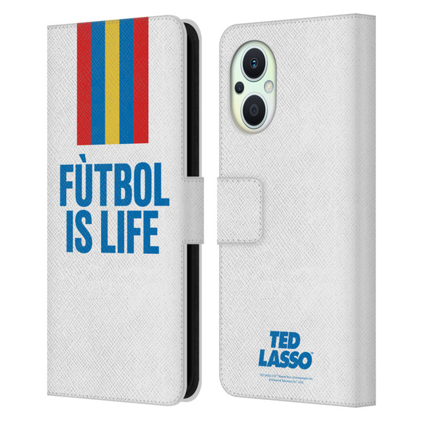 Ted Lasso Season 1 Graphics Futbol Is Life Leather Book Wallet Case Cover For OPPO Reno8 Lite