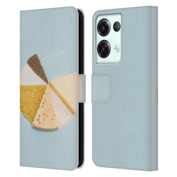 Pepino De Mar Foods Pie Leather Book Wallet Case Cover For OPPO Reno8 Pro