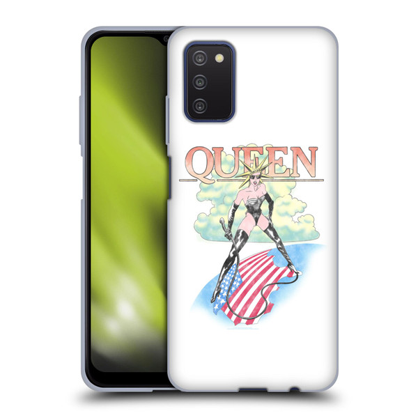 Queen Key Art Vintage Tour Soft Gel Case for Samsung Galaxy A03s (2021)
