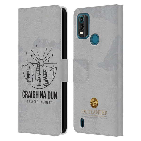 Outlander Graphics Craigh Na Dun Leather Book Wallet Case Cover For Nokia G11 Plus