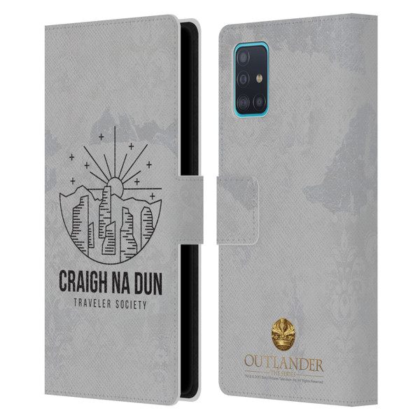 Outlander Graphics Craigh Na Dun Leather Book Wallet Case Cover For Samsung Galaxy A51 (2019)