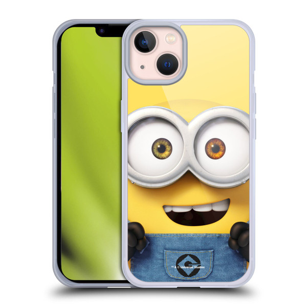 Despicable Me Full Face Minions Bob Soft Gel Case for Apple iPhone 13