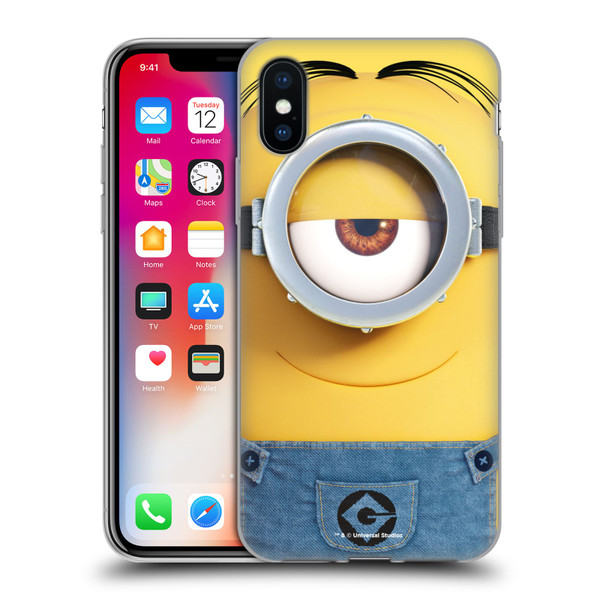 Despicable Me Full Face Minions Stuart Soft Gel Case for Apple iPhone X / iPhone XS