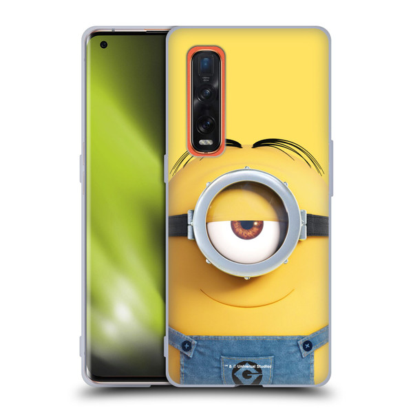 Despicable Me Full Face Minions Stuart Soft Gel Case for OPPO Find X2 Pro 5G