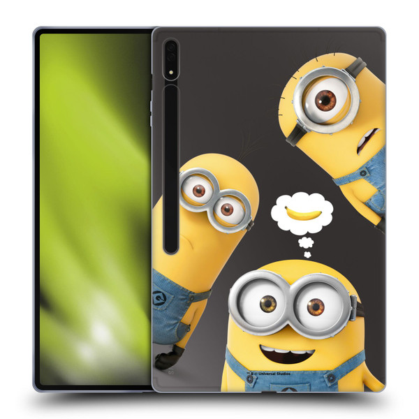 Despicable Me Funny Minions Banana Soft Gel Case for Samsung Galaxy Tab S8 Ultra
