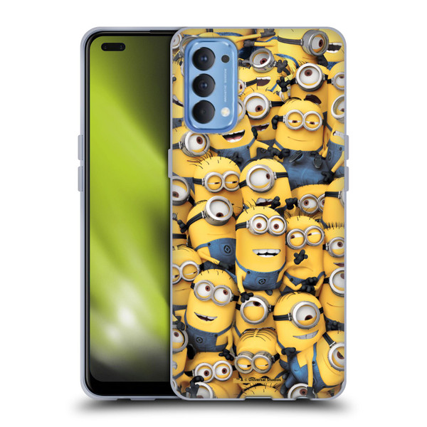 Despicable Me Funny Minions Pattern Soft Gel Case for OPPO Reno 4 5G