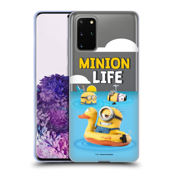 Despicable Me Funny Minions Beach Life Soft Gel Case for Samsung Galaxy S20+ / S20+ 5G