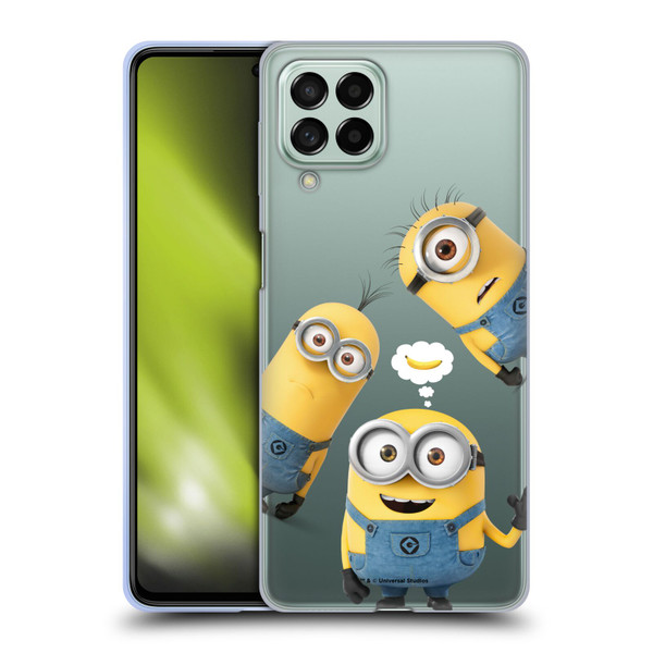 Despicable Me Funny Minions Banana Soft Gel Case for Samsung Galaxy M53 (2022)