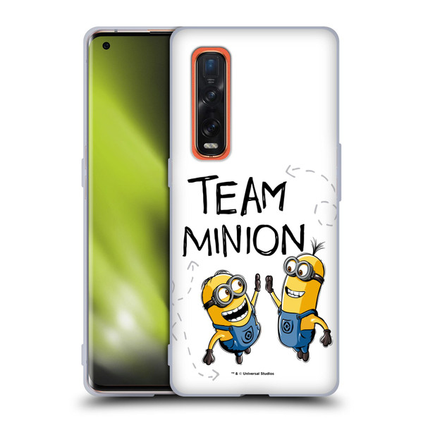 Despicable Me Minion Graphics Team High Five Soft Gel Case for OPPO Find X2 Pro 5G