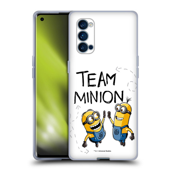 Despicable Me Minion Graphics Team High Five Soft Gel Case for OPPO Reno 4 Pro 5G