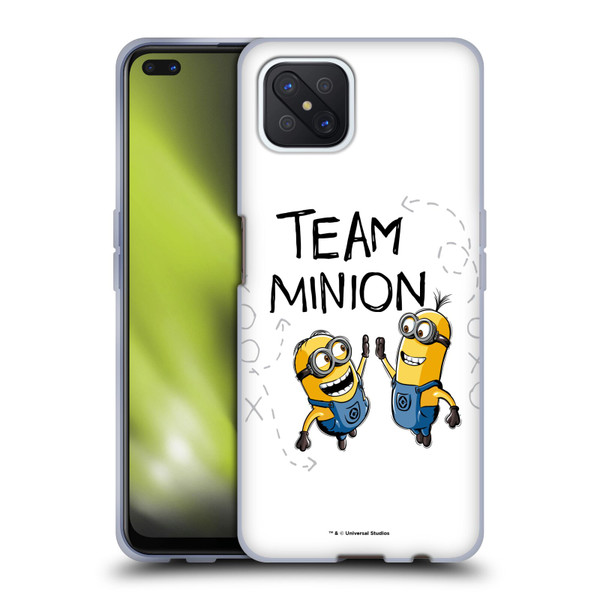 Despicable Me Minion Graphics Team High Five Soft Gel Case for OPPO Reno4 Z 5G