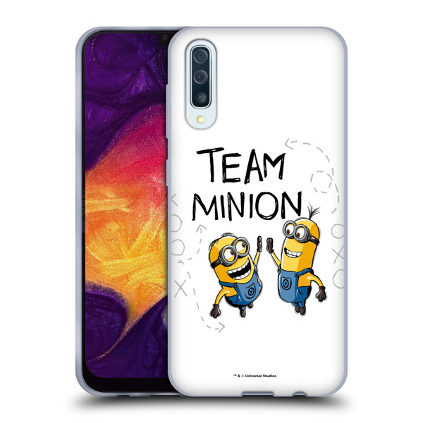 Despicable Me Minion Graphics Team High Five Soft Gel Case for Samsung Galaxy A50/A30s (2019)