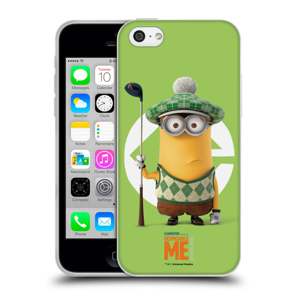 Despicable Me Minions Kevin Golfer Costume Soft Gel Case for Apple iPhone 5c