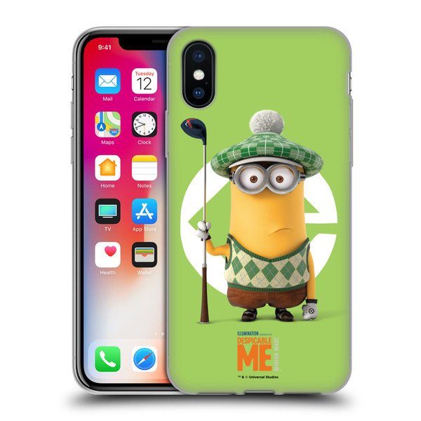 Despicable Me Minions Kevin Golfer Costume Soft Gel Case for Apple iPhone X / iPhone XS