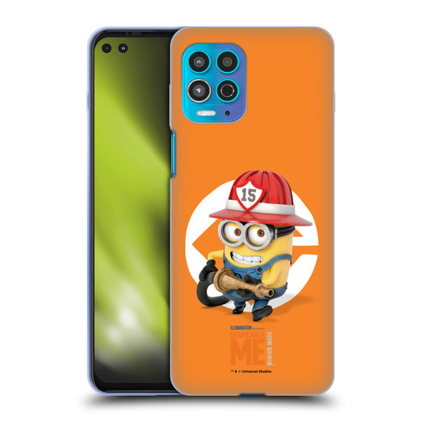 Despicable Me Minions Bob Fireman Costume Soft Gel Case for Motorola Moto G100