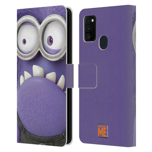 Despicable Me Full Face Minions Evil 2 Leather Book Wallet Case Cover For Samsung Galaxy M30s (2019)/M21 (2020)