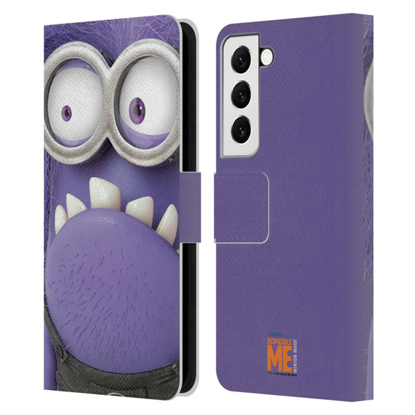 Despicable Me Full Face Minions Evil 2 Leather Book Wallet Case Cover For Samsung Galaxy S22 5G