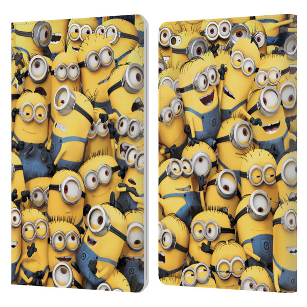 Despicable Me Funny Minions Pattern Leather Book Wallet Case Cover For Apple iPad mini 4
