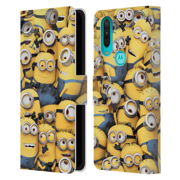 Despicable Me Funny Minions Pattern Leather Book Wallet Case Cover For OPPO A54 5G