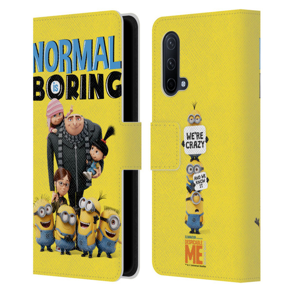 Despicable Me Gru's Family Minions Leather Book Wallet Case Cover For OnePlus Nord CE 5G