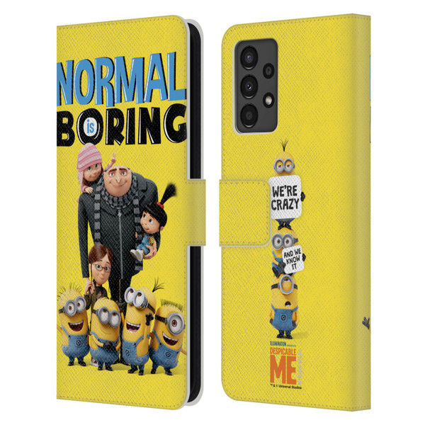 Despicable Me Gru's Family Minions Leather Book Wallet Case Cover For Samsung Galaxy A13 (2022)