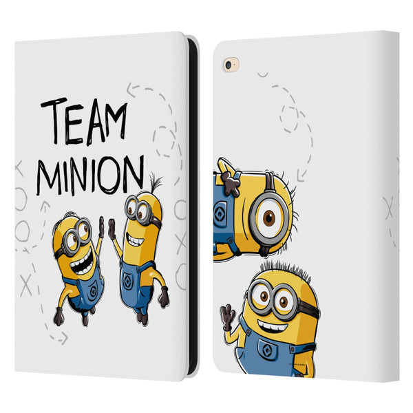 Despicable Me Minion Graphics Team High Five Leather Book Wallet Case Cover For Apple iPad Air 2 (2014)