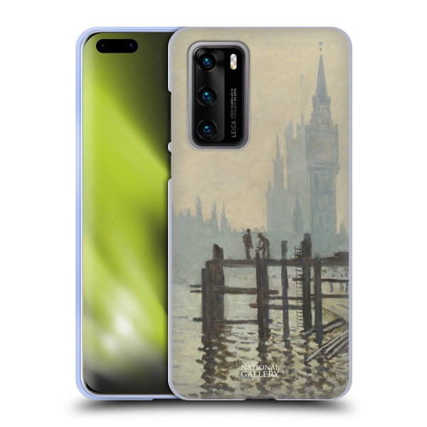 The National Gallery Art Monet Thames Soft Gel Case for Huawei P40 5G