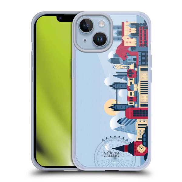 The National Gallery Art London Skyline Soft Gel Case for Apple iPhone 14