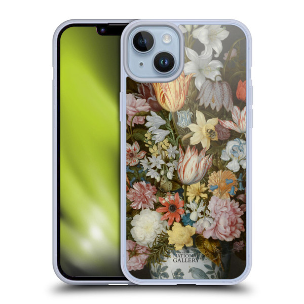 The National Gallery Art A Still Life Of Flowers In A Wan-Li Vase Soft Gel Case for Apple iPhone 14 Plus