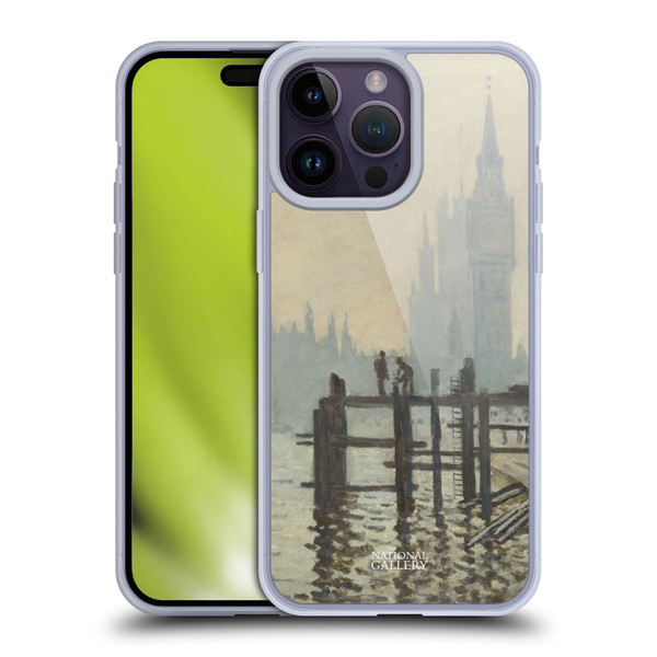 The National Gallery Art Monet Thames Soft Gel Case for Apple iPhone 14 Pro Max