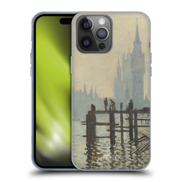 The National Gallery Art Monet Thames Soft Gel Case for Apple iPhone 14 Pro Max