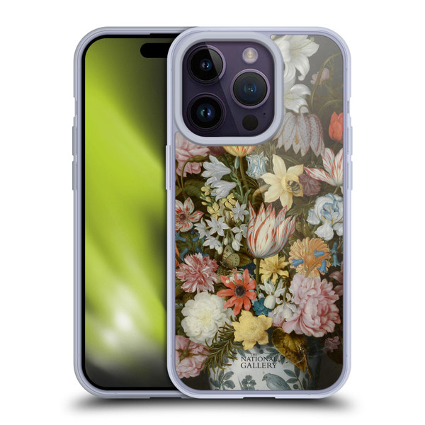 The National Gallery Art A Still Life Of Flowers In A Wan-Li Vase Soft Gel Case for Apple iPhone 14 Pro
