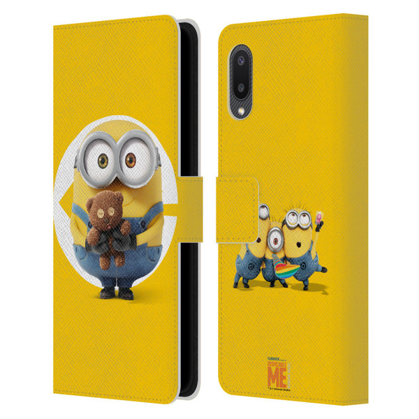 Despicable Me Minions Bob Leather Book Wallet Case Cover For Samsung Galaxy A02/M02 (2021)