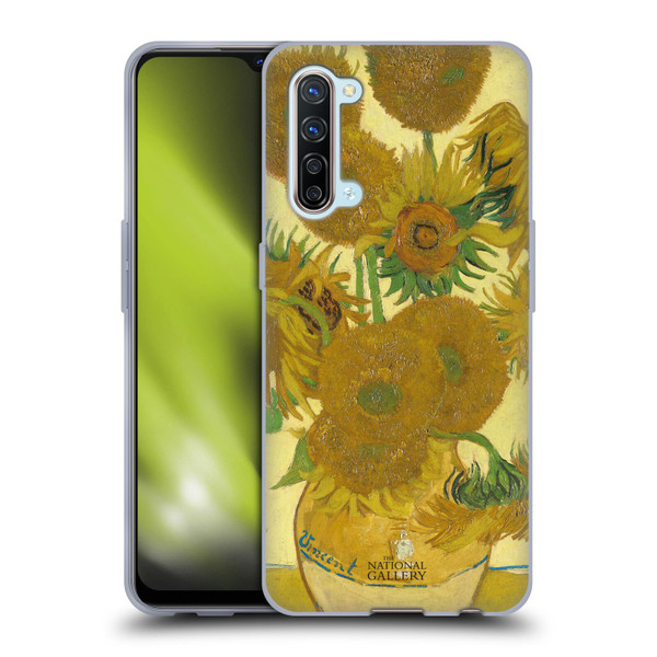 The National Gallery Art Sunflowers Soft Gel Case for OPPO Find X2 Lite 5G