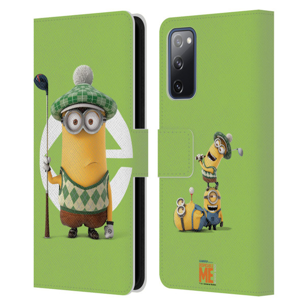 Despicable Me Minions Kevin Golfer Costume Leather Book Wallet Case Cover For Samsung Galaxy S20 FE / 5G