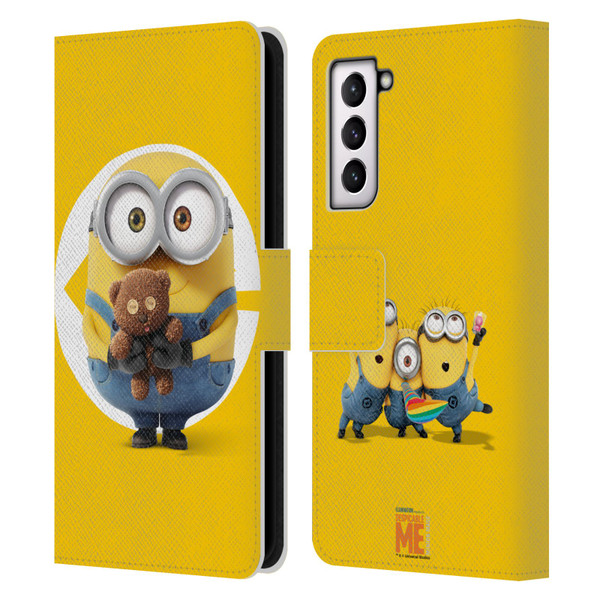 Despicable Me Minions Bob Leather Book Wallet Case Cover For Samsung Galaxy S21 5G