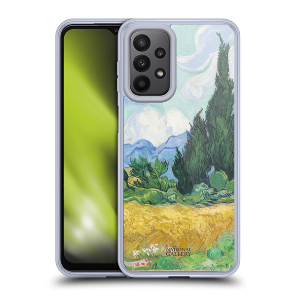 The National Gallery Art A Wheatfield With Cypresses Soft Gel Case for Samsung Galaxy A23 / 5G (2022)