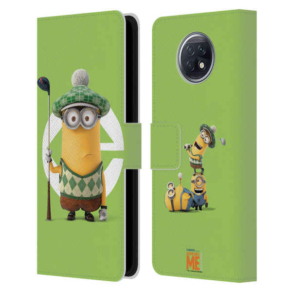 Despicable Me Minions Kevin Golfer Costume Leather Book Wallet Case Cover For Xiaomi Redmi Note 9T 5G