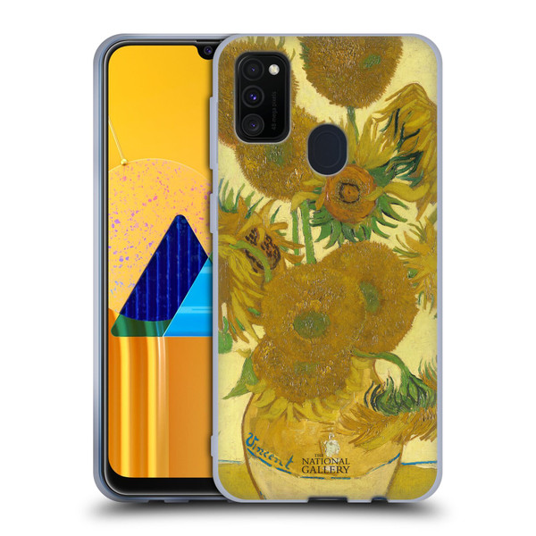 The National Gallery Art Sunflowers Soft Gel Case for Samsung Galaxy M30s (2019)/M21 (2020)