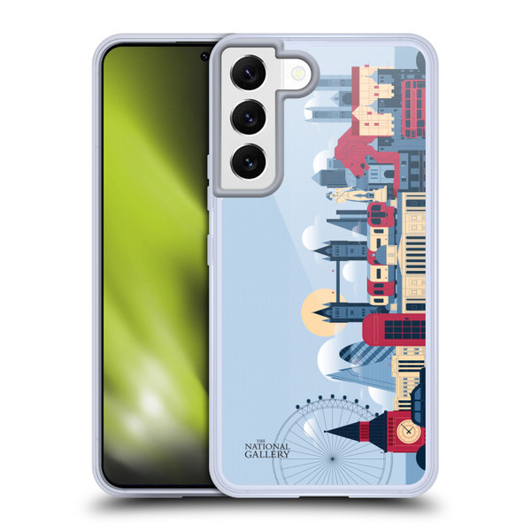 The National Gallery Art London Skyline Soft Gel Case for Samsung Galaxy S22 5G
