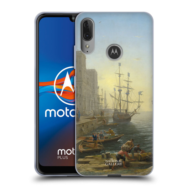 The National Gallery Nature Seaport With The Embarkation Of Saint Ursula Soft Gel Case for Motorola Moto E6 Plus